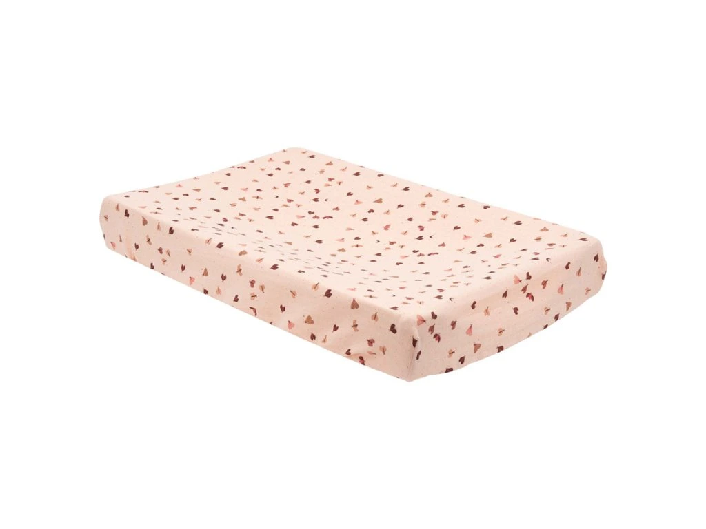 Mušelínový návlek na malou podložku Bébé-Jou Sweet Butterfly, 75x45