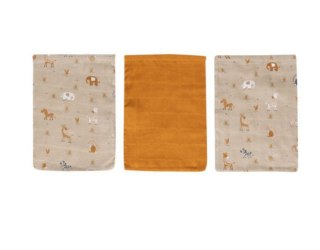 Bambusové mušelínové žínky Bébé-Jou Steppe 3ks